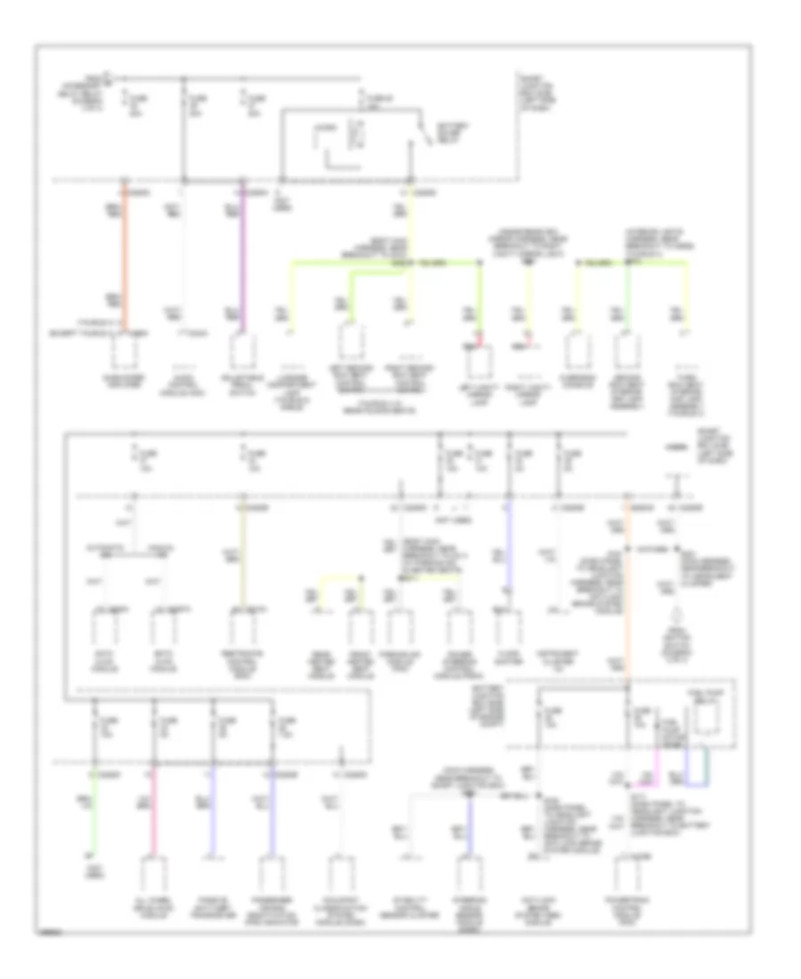 Power Distribution Wiring Diagram (4 of 4) for Ford Taurus Limited 2009