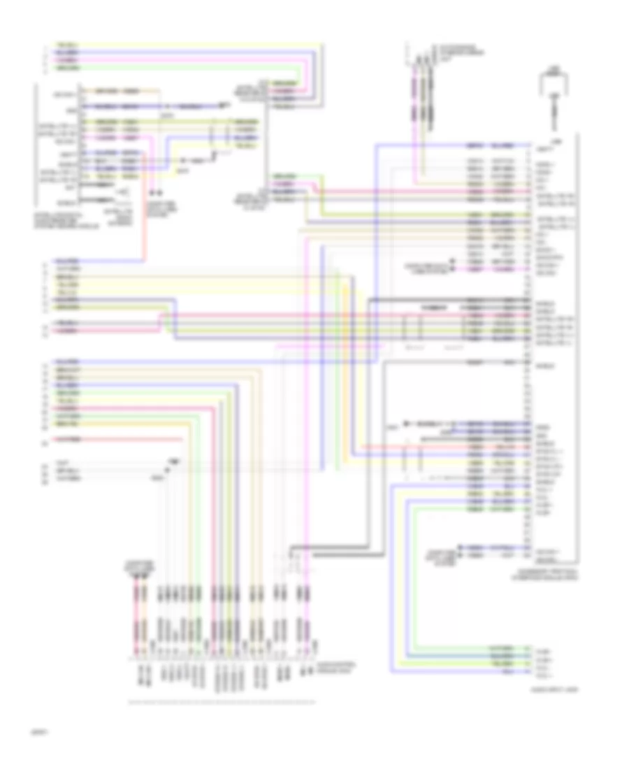 Rear Entertainment Radio Wiring Diagram 2 of 2 for Ford Taurus Limited 2009