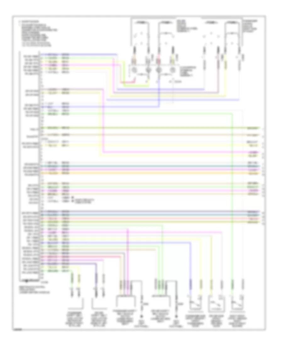Supplemental Restraints Wiring Diagram 1 of 2 for Ford Taurus Limited 2009