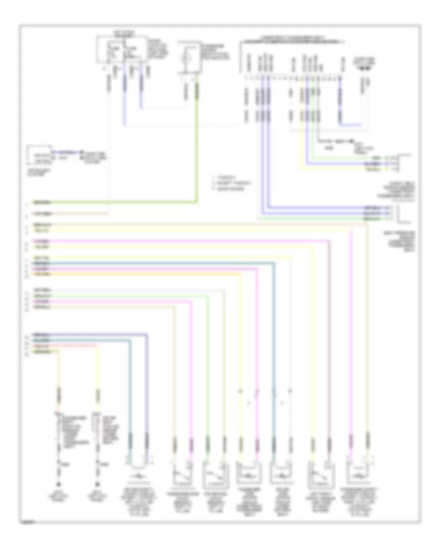 Supplemental Restraints Wiring Diagram 2 of 2 for Ford Taurus Limited 2009
