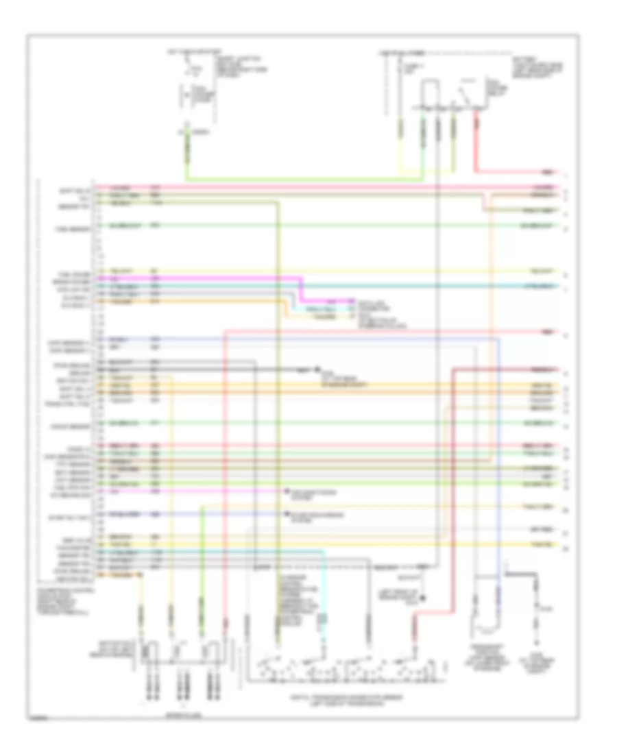 4.0L, Engine Performance Wiring Diagram (1 of 4) for Ford Ranger 2005