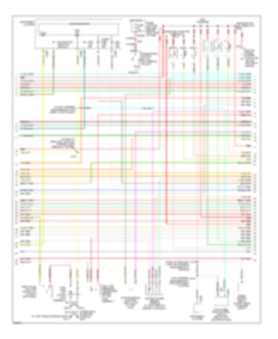 4.0L, Engine Performance Wiring Diagram (3 of 4) for Ford Ranger 2005