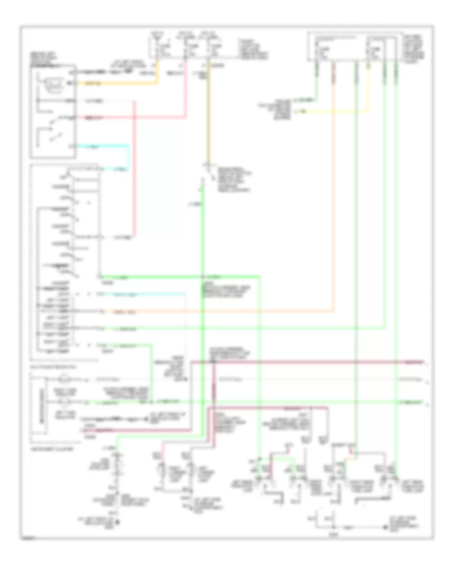 Exterior Lamps Wiring Diagram (1 of 2) for Ford Ranger 2005