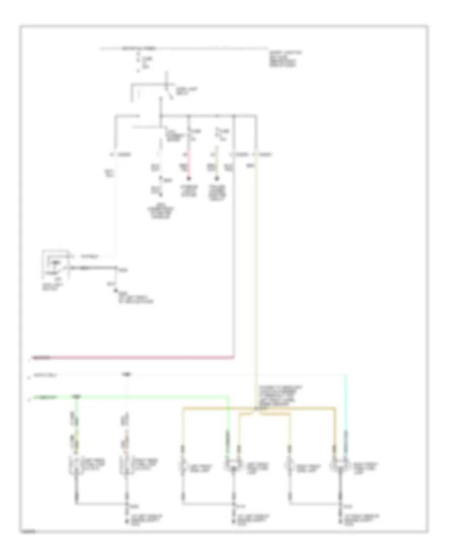 Exterior Lamps Wiring Diagram (2 of 2) for Ford Ranger 2005