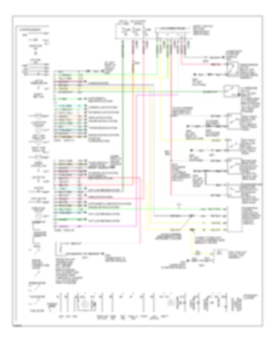Instrument Cluster Wiring Diagram for Ford Ranger 2005