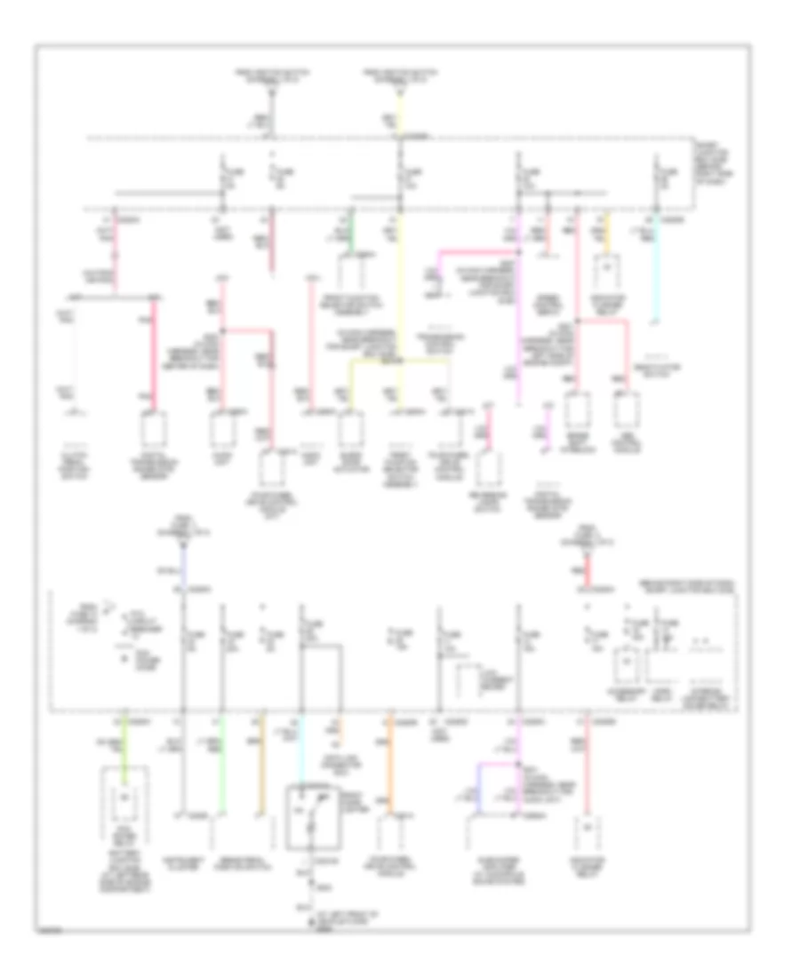 Power Distribution Wiring Diagram (2 of 2) for Ford Ranger 2005