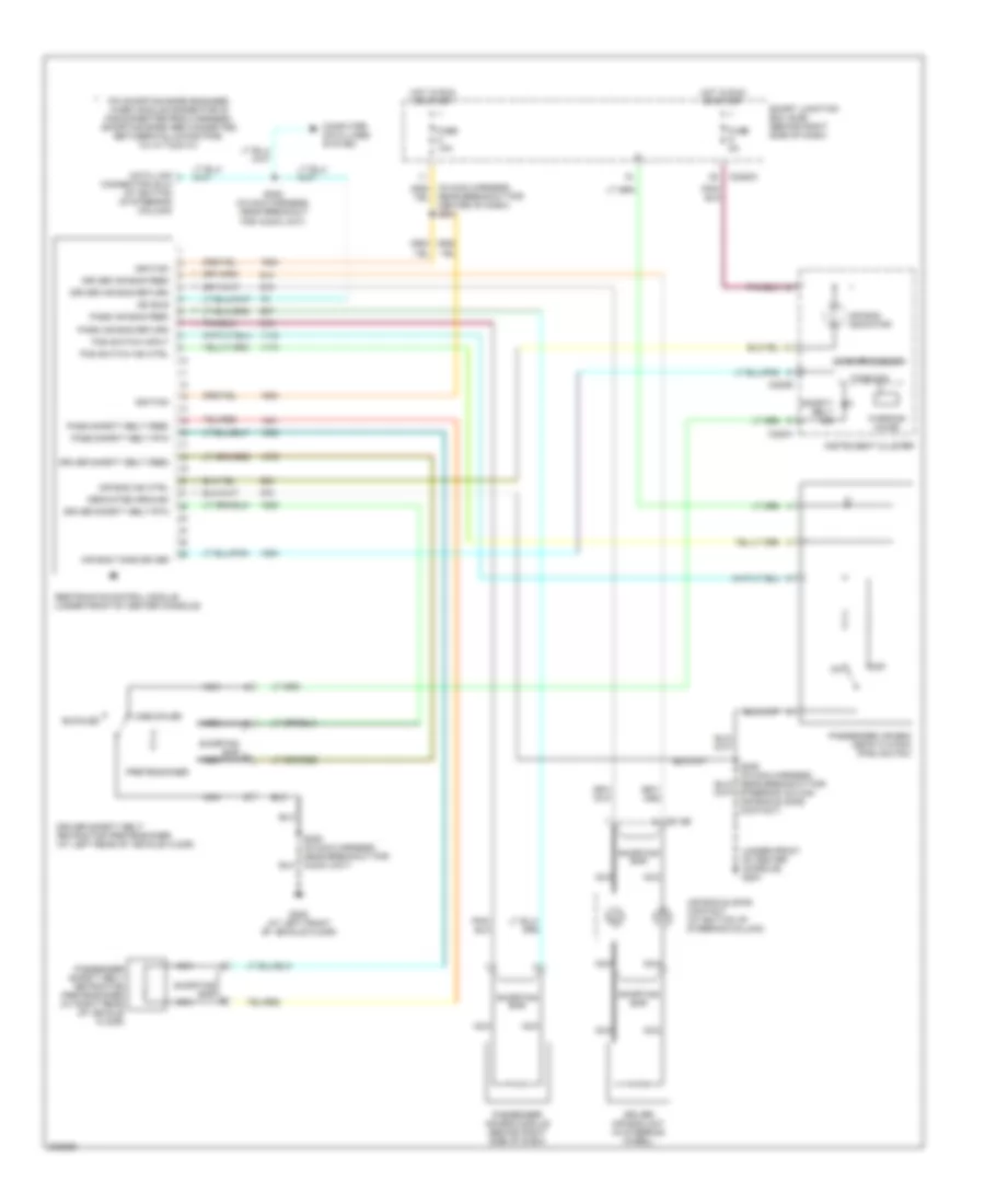 Supplemental Restraints Wiring Diagram for Ford Ranger 2005