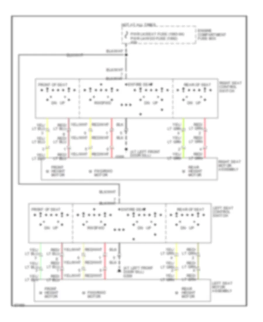 Power Seat Wiring Diagram for Ford Taurus SHO 1994