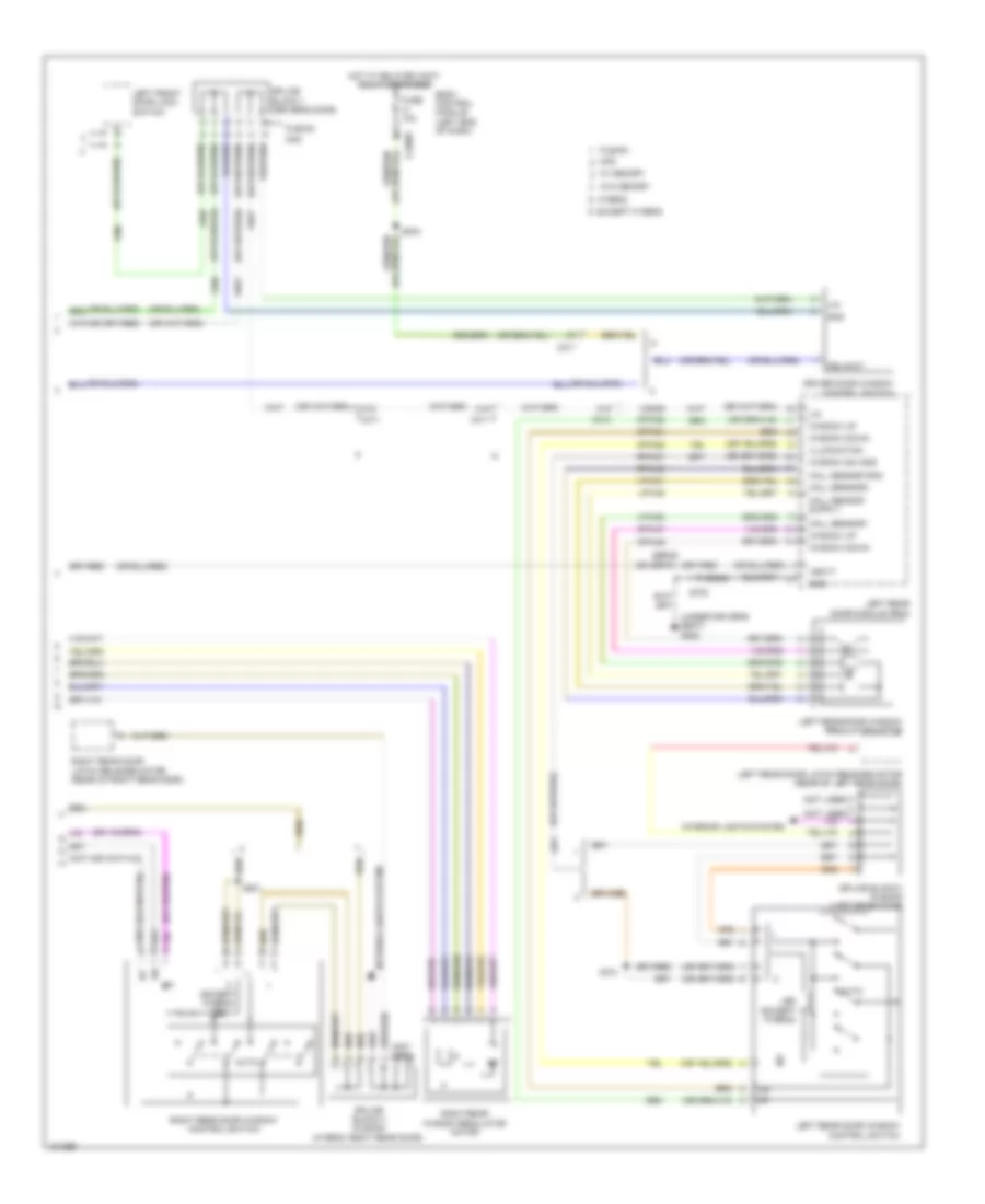 Power Windows Wiring Diagram (2 of 2) for Ford Fusion Energi Titanium 2014