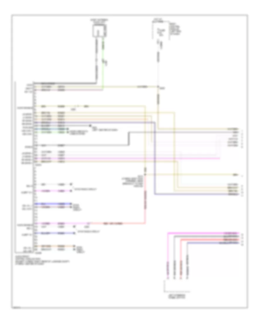 Premium Radio Wiring Diagram (1 of 3) for Ford Fusion Energi Titanium 2014