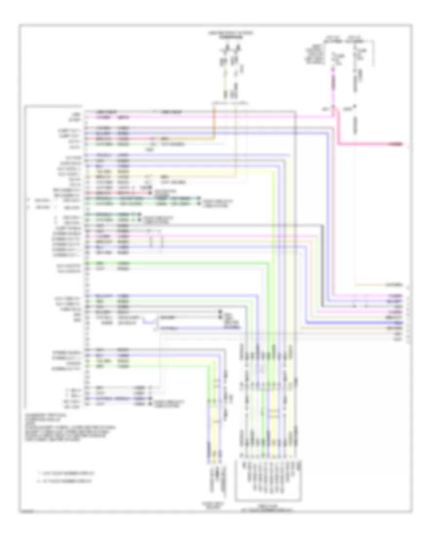 SYNC Radio Wiring Diagram (1 of 2) for Ford Fusion Energi Titanium 2014