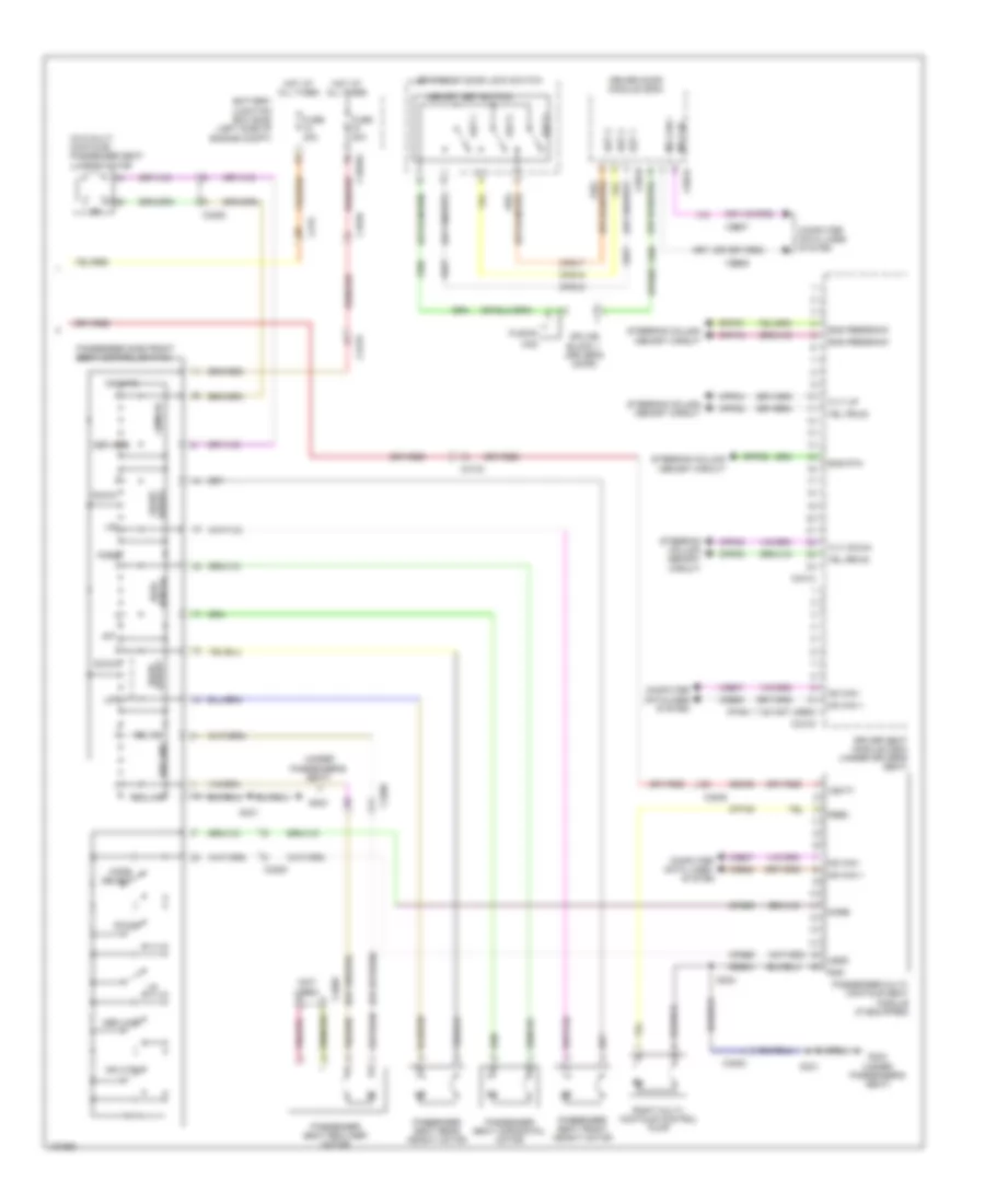 Memory Seat Wiring Diagram, Except Hybrid (2 of 2) for Ford Fusion Energi Titanium 2014