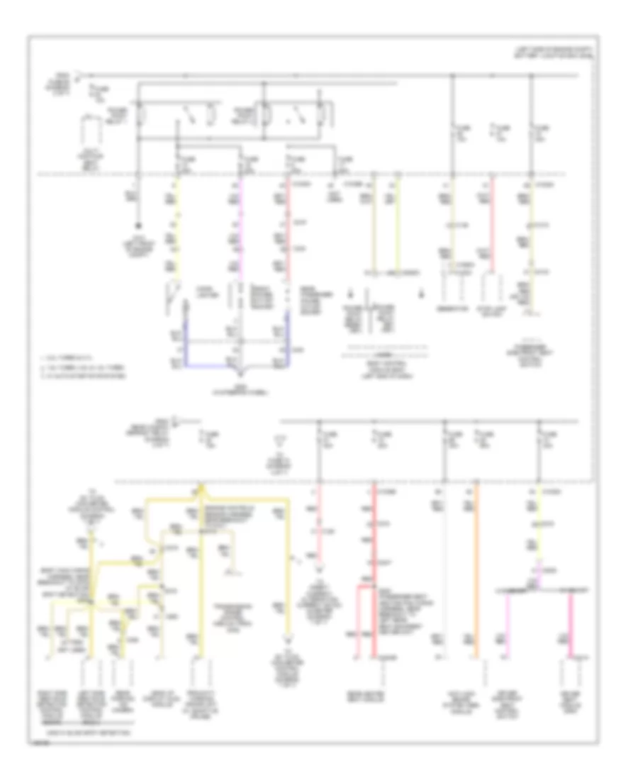 Power Distribution Wiring Diagram Except Hybrid 3 of 7 for Ford Fusion Energi Titanium 2014