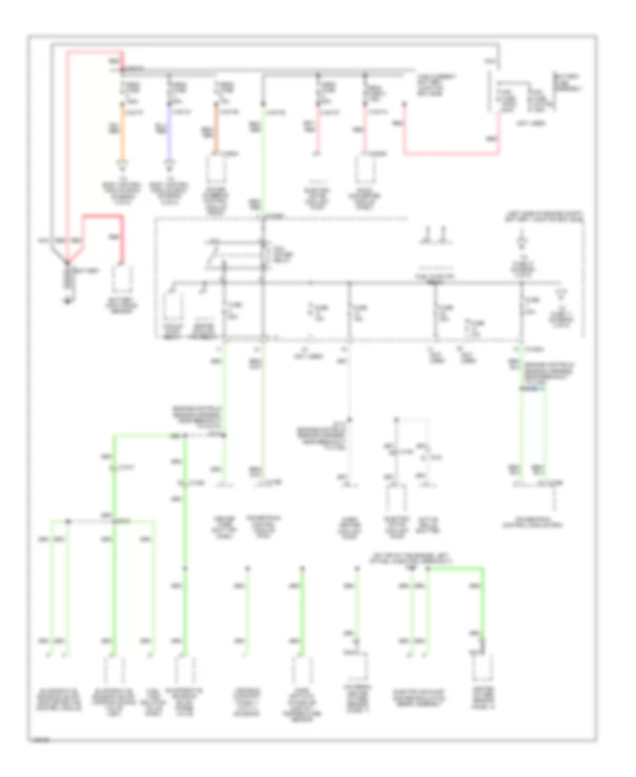 Power Distribution Wiring Diagram, Hybrid (1 of 8) for Ford Fusion Energi Titanium 2014