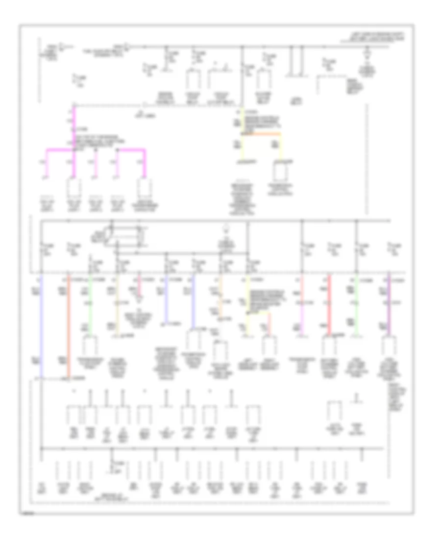 Power Distribution Wiring Diagram, Hybrid (2 of 8) for Ford Fusion Energi Titanium 2014