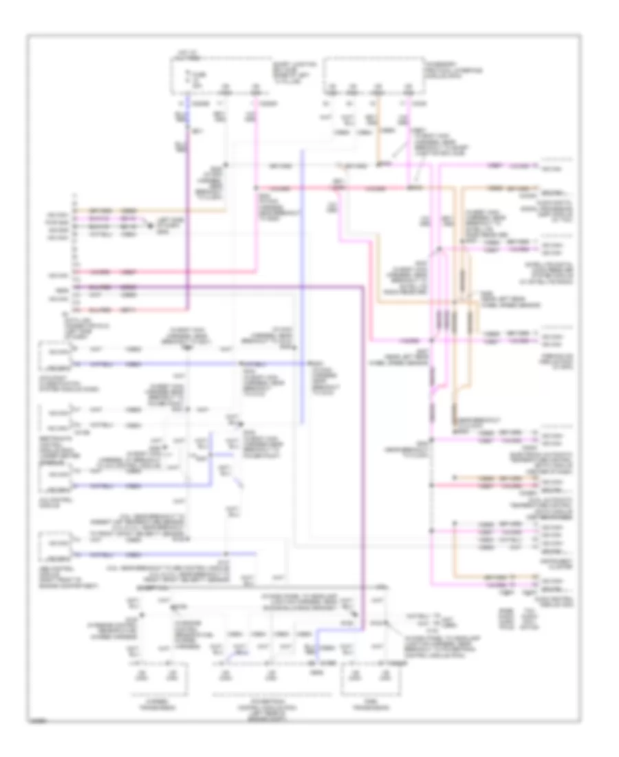 Computer Data Lines Wiring Diagram, without Memory for Ford Fusion SEL 2008