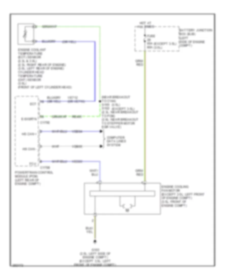 Cooling Fan Wiring Diagram for Ford Fusion SEL 2008