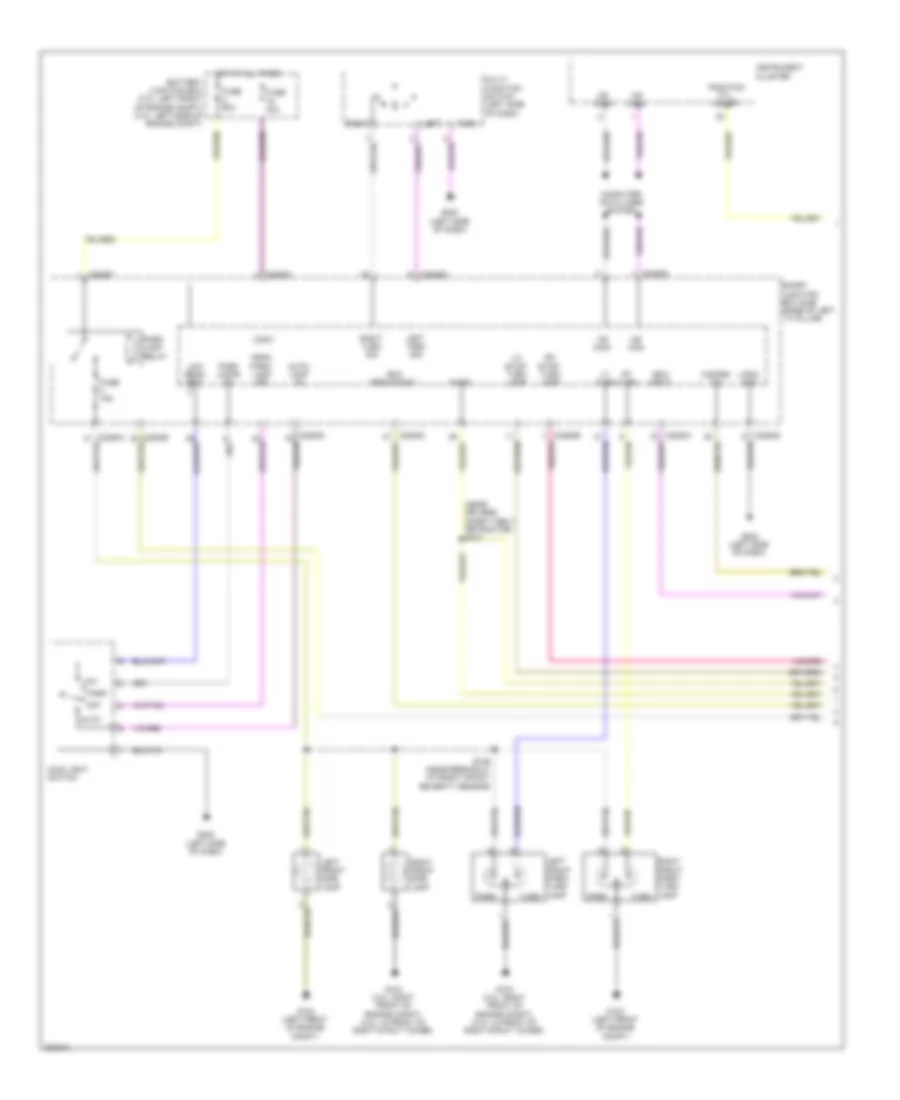 Exterior Lamps Wiring Diagram 1 of 2 for Ford Fusion SEL 2008