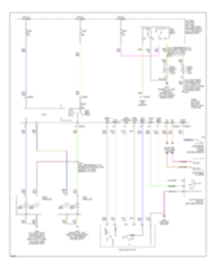 Headlights Wiring Diagram, without Autolamps for Ford Fusion SEL 2008