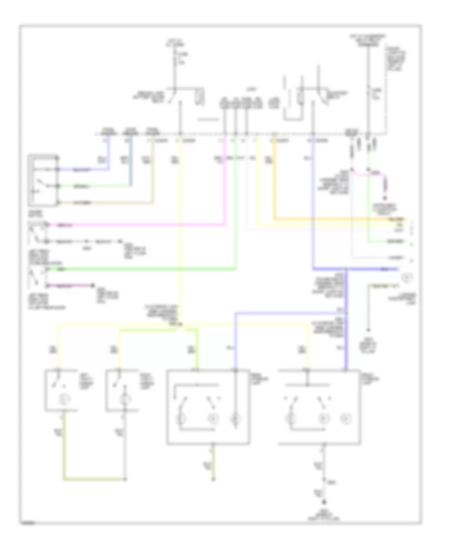 Courtesy Lamps Wiring Diagram 1 of 2 for Ford Fusion SEL 2008