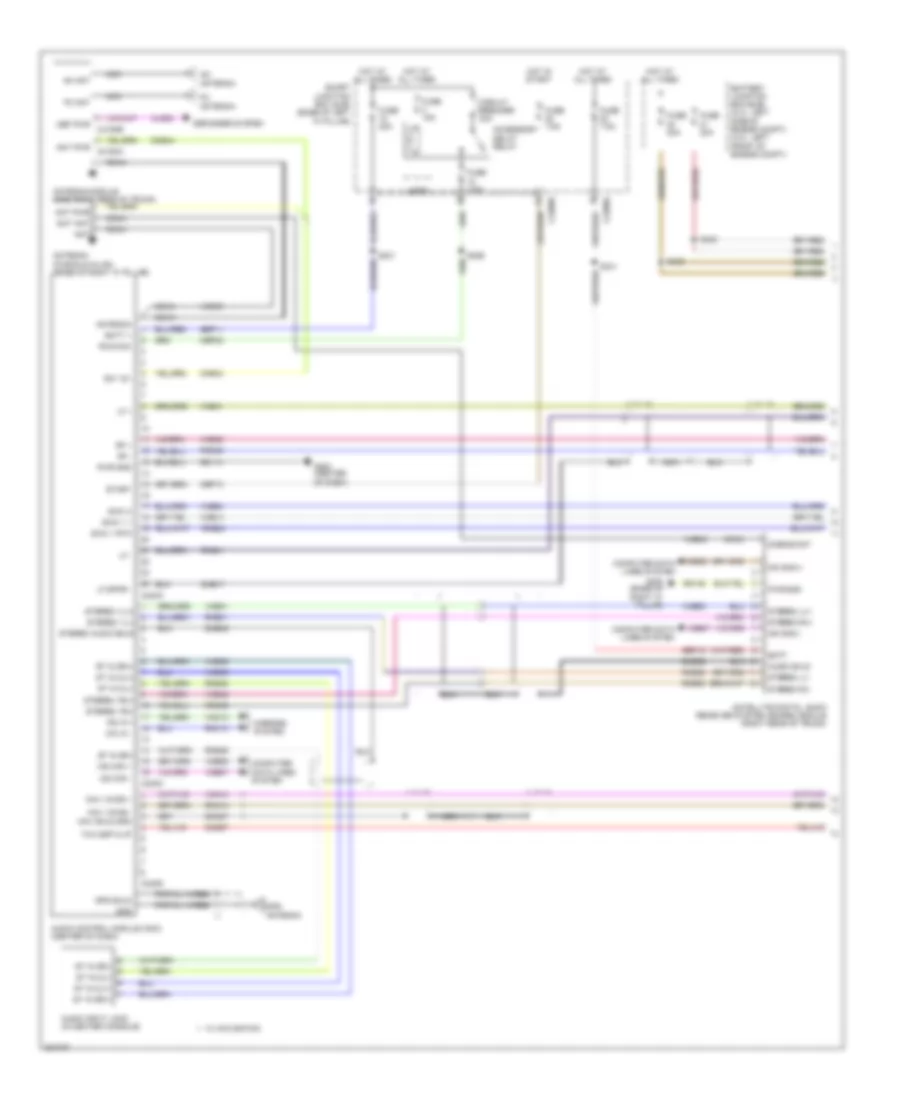 Navigation Wiring Diagram 1 of 2 for Ford Fusion SEL 2008