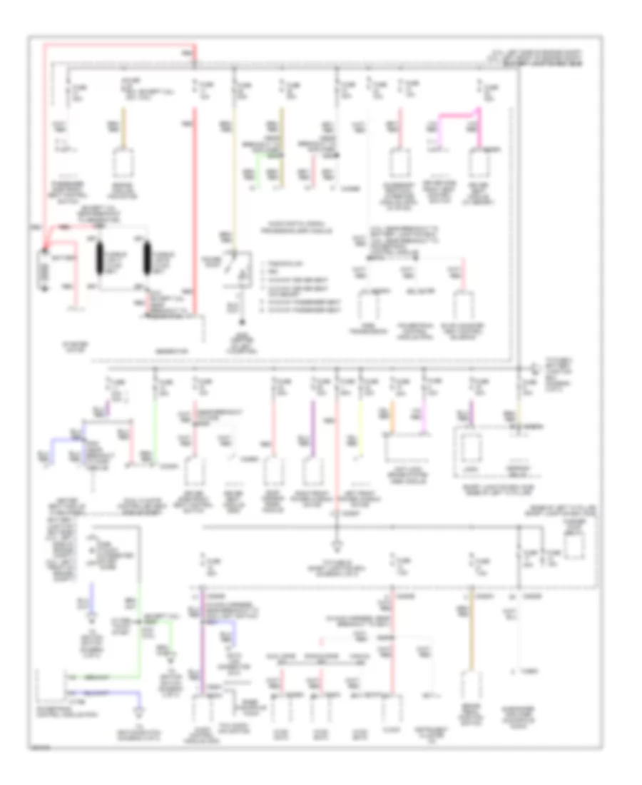 Power Distribution Wiring Diagram 1 of 3 for Ford Fusion SEL 2008