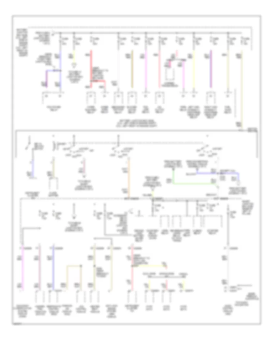 Power Distribution Wiring Diagram 2 of 3 for Ford Fusion SEL 2008