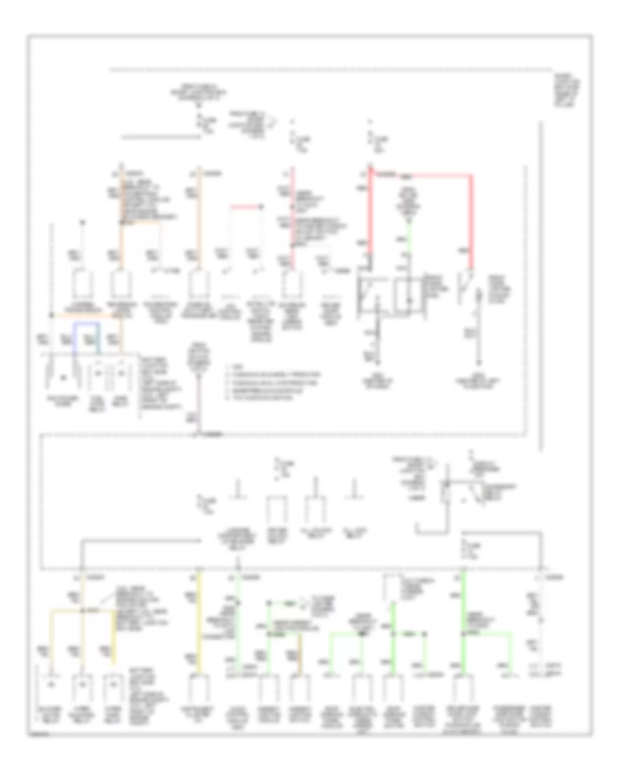 Power Distribution Wiring Diagram (3 of 3) for Ford Fusion SEL 2008