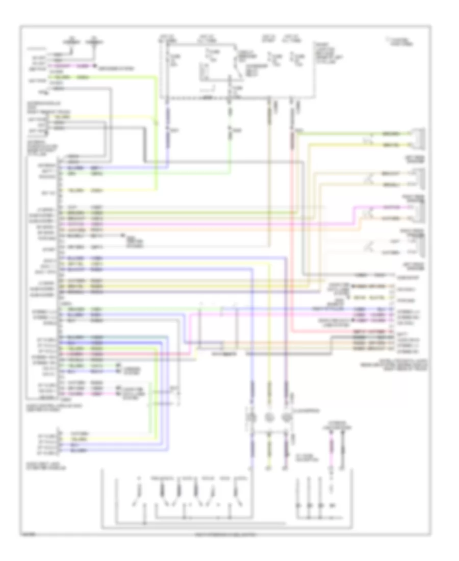 Base Radio Wiring Diagram, without SYNC for Ford Fusion SEL 2008
