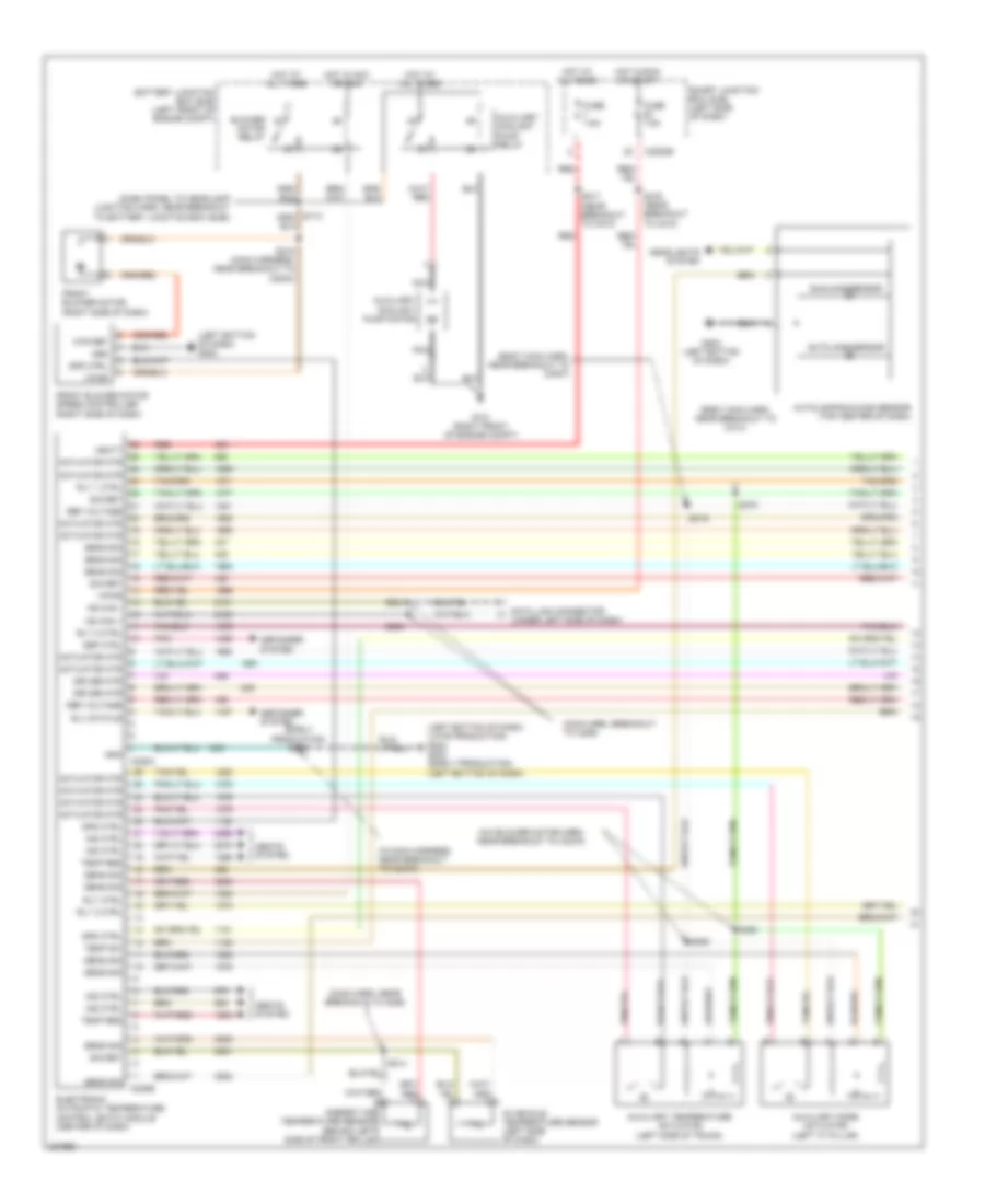 Automatic A C Wiring Diagram with Auxiliary Climate Control 1 of 3 for Ford Freestyle Limited 2006