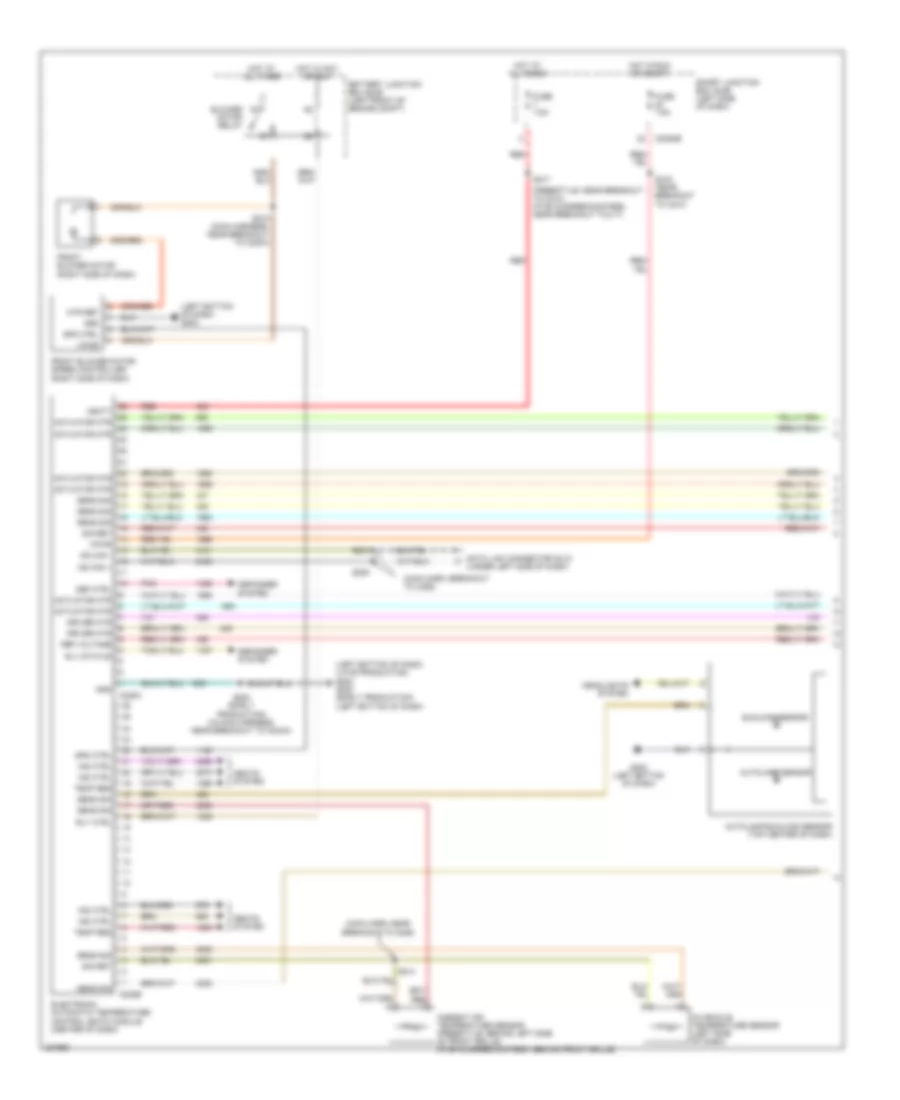 Automatic AC Wiring Diagram, without Auxiliary Climate Control (1 of 3) for Ford Freestyle Limited 2006