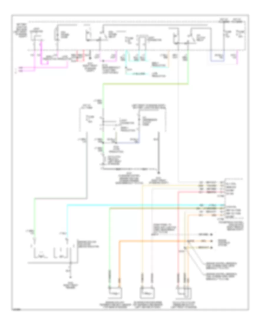 Automatic AC Wiring Diagram, without Auxiliary Climate Control (3 of 3) for Ford Freestyle Limited 2006