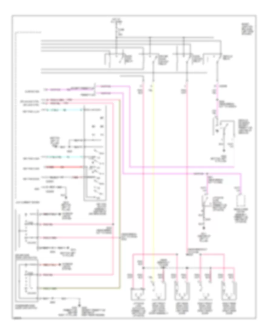 Forced Entry Wiring Diagram 1 of 2 for Ford Freestyle Limited 2006