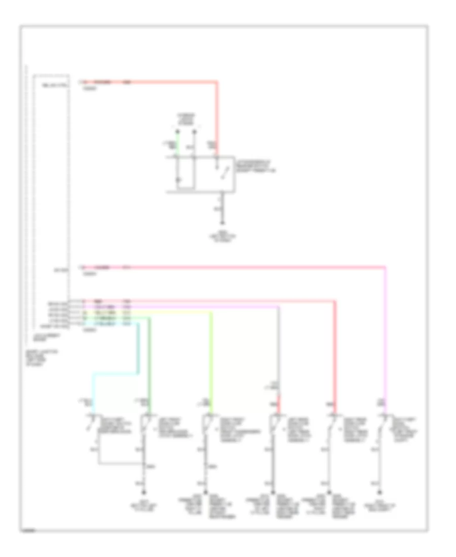 Forced Entry Wiring Diagram (2 of 2) for Ford Freestyle Limited 2006
