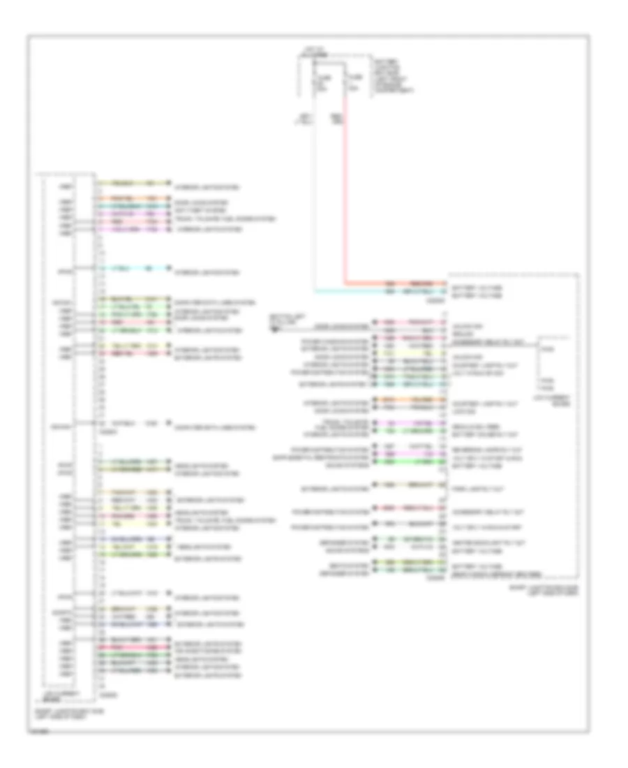 Body Control Modules Wiring Diagram (2 of 2) for Ford Freestyle Limited 2006