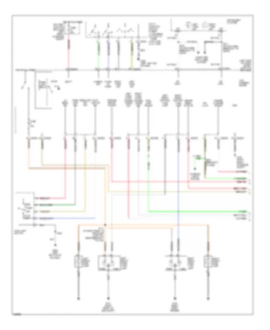 Exterior Lamps Wiring Diagram 1 of 2 for Ford Freestyle Limited 2006