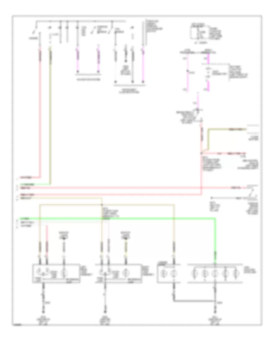 Exterior Lamps Wiring Diagram 2 of 2 for Ford Freestyle Limited 2006