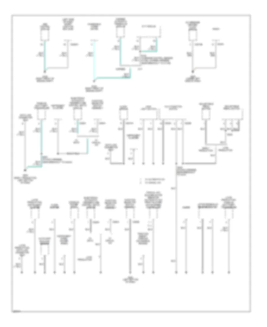 Ground Distribution Wiring Diagram (2 of 4) for Ford Freestyle Limited 2006