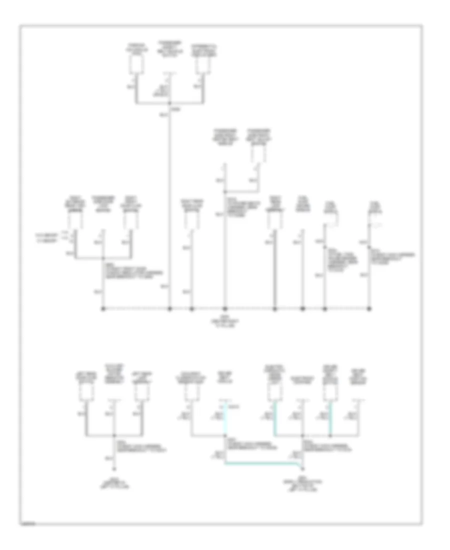 Ground Distribution Wiring Diagram (4 of 4) for Ford Freestyle Limited 2006