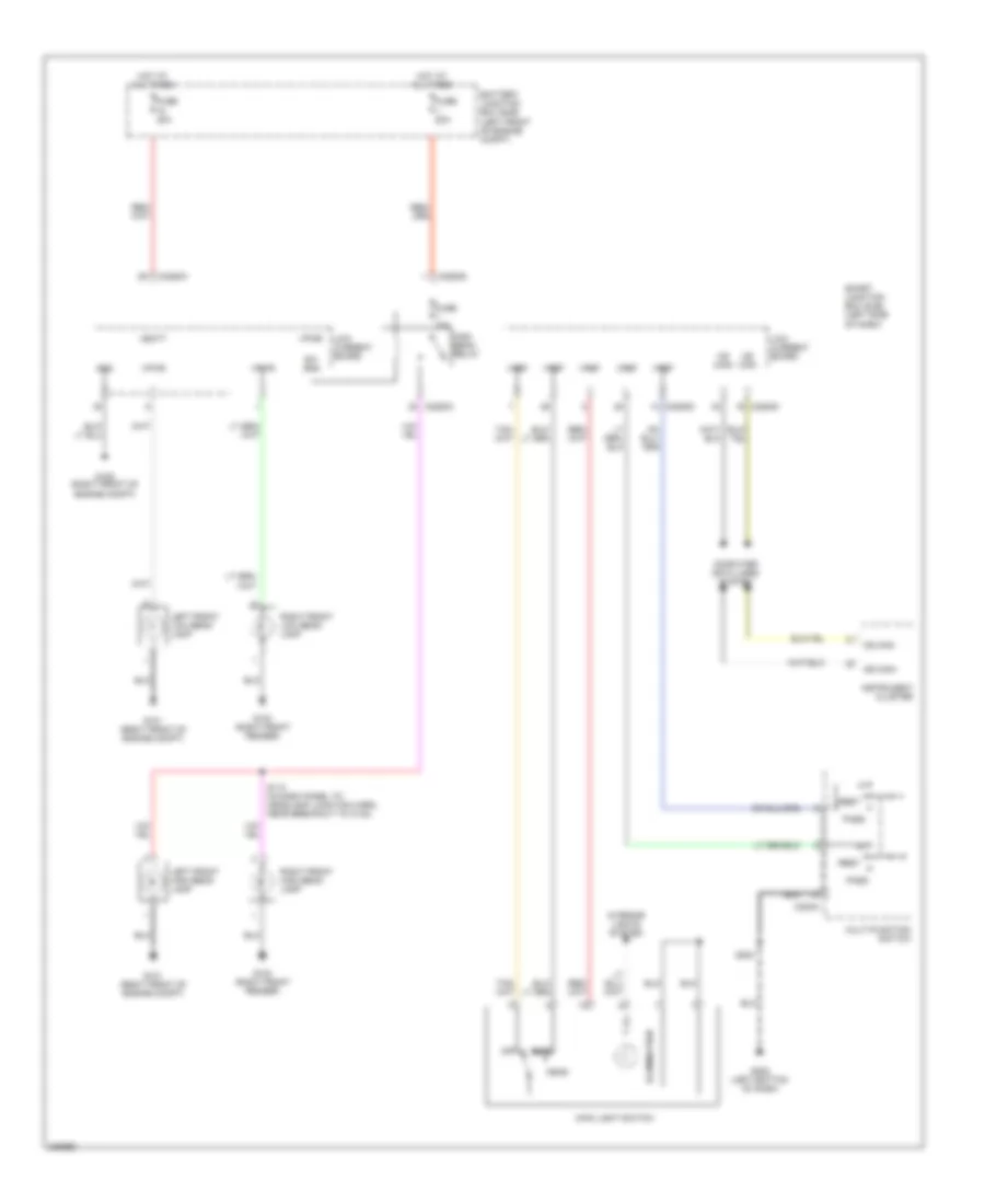 Headlights Wiring Diagram, without Autolamps for Ford Freestyle Limited 2006
