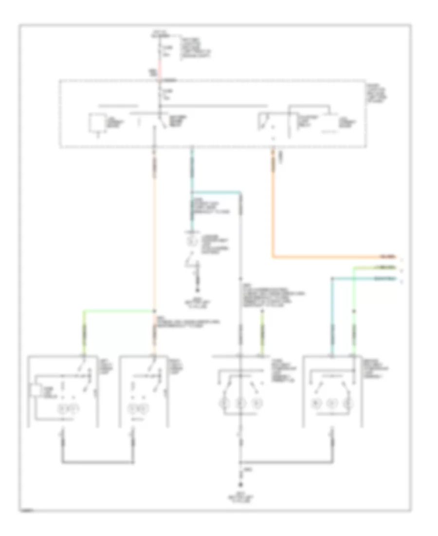 Courtesy Lamps Wiring Diagram 1 of 2 for Ford Freestyle Limited 2006