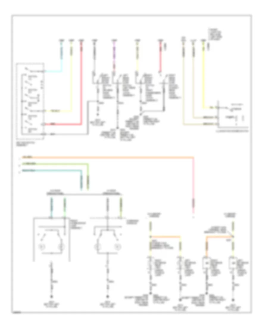 Courtesy Lamps Wiring Diagram (2 of 2) for Ford Freestyle Limited 2006