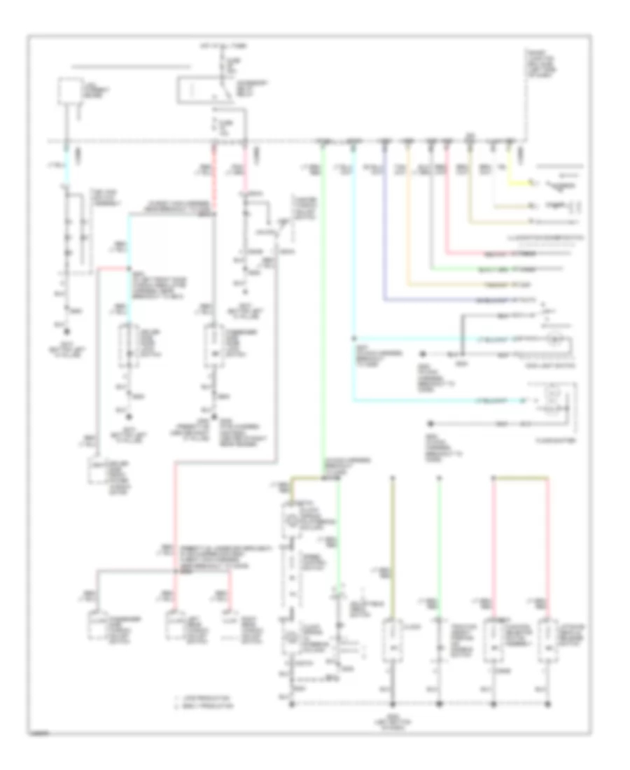 Instrument Illumination Wiring Diagram for Ford Freestyle Limited 2006