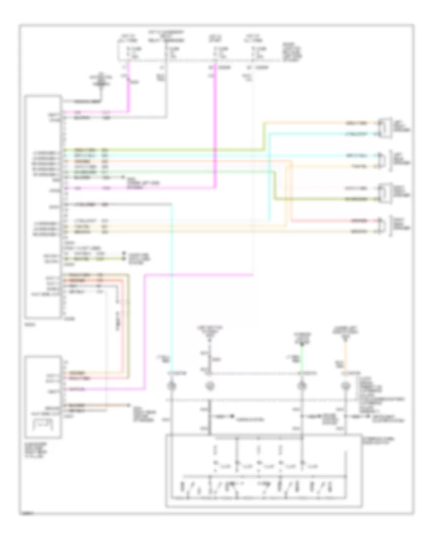 Radio Wiring Diagram, without DVD for Ford Freestyle Limited 2006