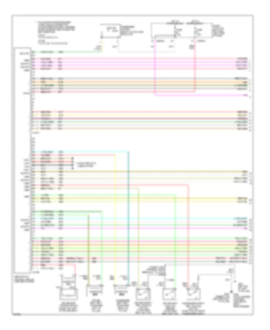 Supplemental Restraints Wiring Diagram Early Production 1 of 2 for Ford Freestyle Limited 2006