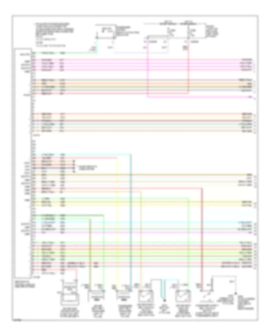 Supplemental Restraints Wiring Diagram Late Production 1 of 2 for Ford Freestyle Limited 2006