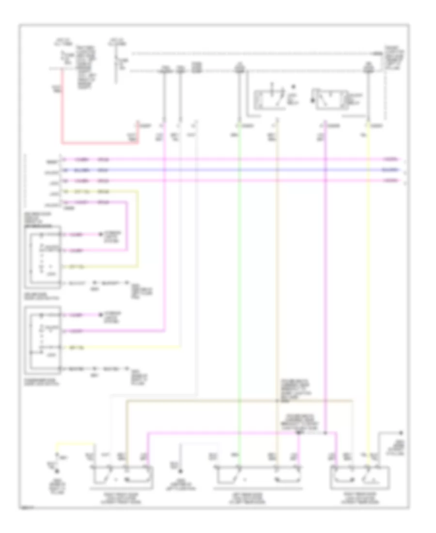 Forced Entry Wiring Diagram with Memory 1 of 2 for Ford Fusion S 2007