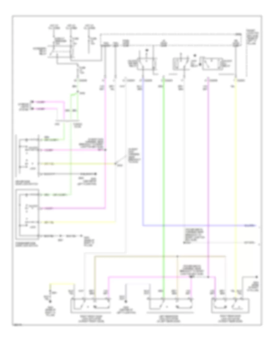 Forced Entry Wiring Diagram without Memory 1 of 2 for Ford Fusion S 2007