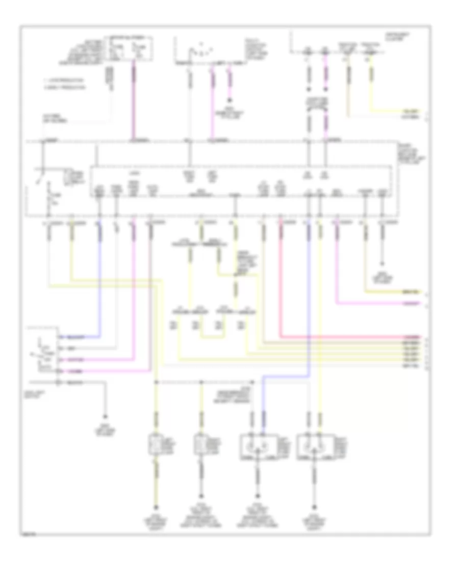 Exterior Lamps Wiring Diagram (1 of 2) for Ford Fusion S 2007