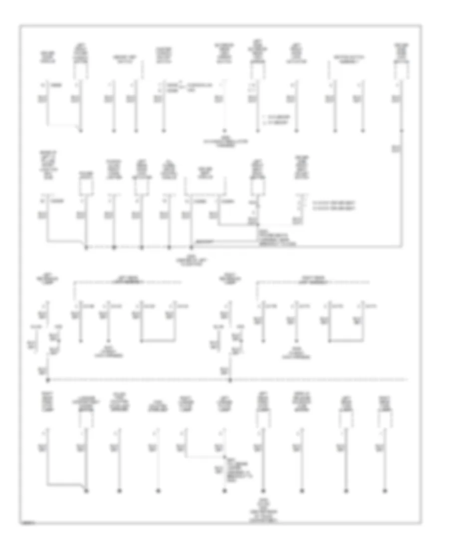 Ground Distribution Wiring Diagram 3 of 4 for Ford Fusion S 2007